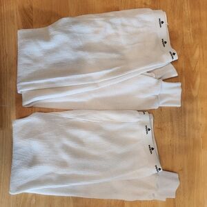 White Thermal Long Johns with Branded Waistband